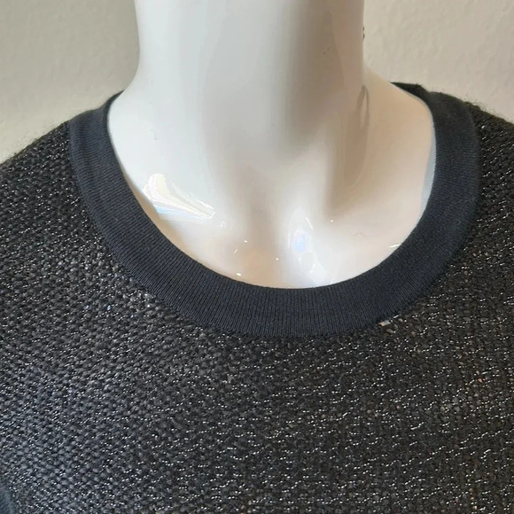 BCBGeneration Black/comb long sleeve sweater knit dress size M - Picture 5 of 12